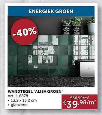 Zelfbouwmarkt Wandtegel aanbieding