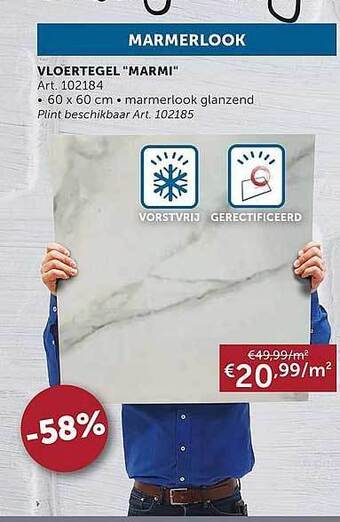 Zelfbouwmarkt Vloertegel aanbieding