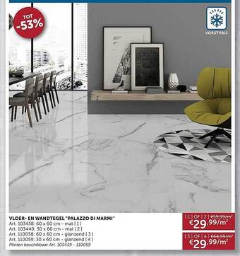 Zelfbouwmarkt Vloer En Wandtegel aanbieding