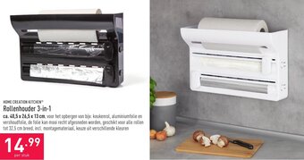 ALDI Home Creation Kitchen Rollenhouder 3-in-1 aanbieding