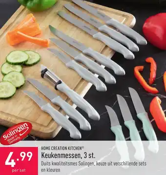 ALDI Home Creation Kitchen Keukenmessen, 3 st. aanbieding