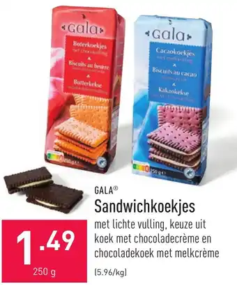 ALDI Gala Sandwichkoekjes aanbieding