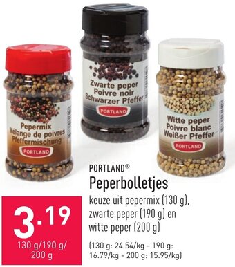 ALDI Portland Peperbolletjes aanbieding
