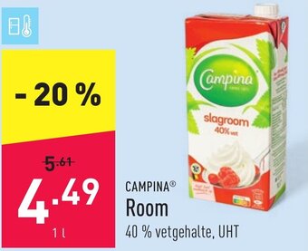 ALDI Campina Room aanbieding