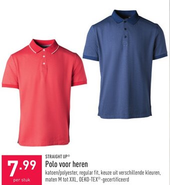 ALDI Straight Up Polo voor heren aanbieding