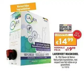 Trafic Laververt wasmiddel aanbieding