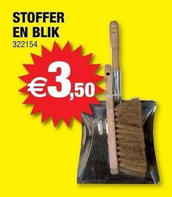 Hubo Stoffer en blik aanbieding