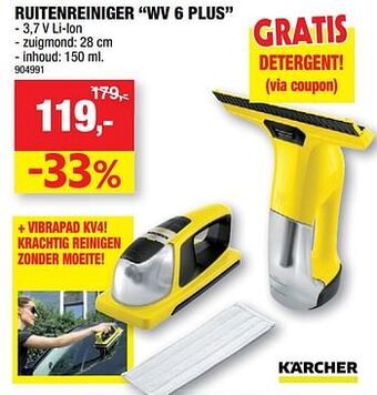 Hubo Ruitenreiniger wv 6 plus aanbieding