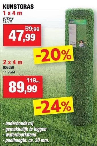 Hubo Kunstgras aanbieding