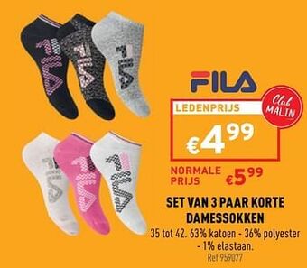 Trafic Set van 3 paar korte damessokken aanbieding