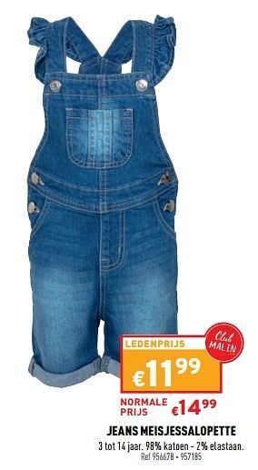 Trafic Jeans meisjessalopette aanbieding