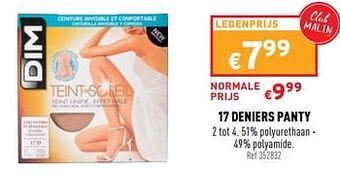 Trafic 17 deniers panty aanbieding