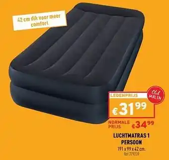 Trafic Luchtmatras 1 persoon aanbieding