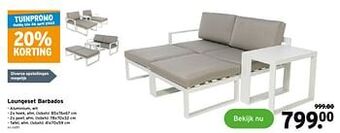 GAMMA Loungeset barbados aanbieding