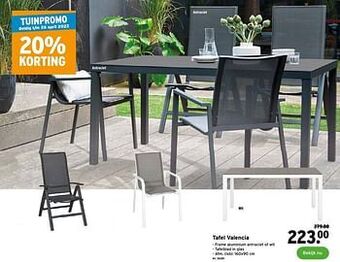 GAMMA Tafel valencia aanbieding