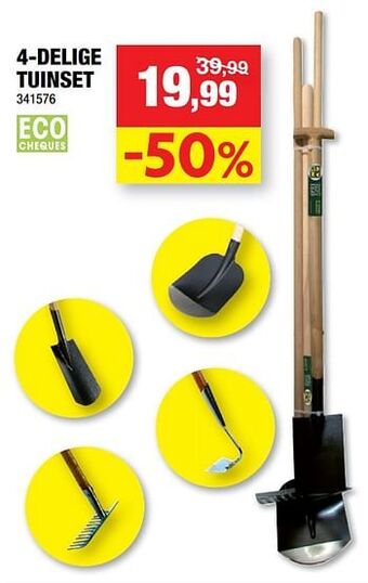 Hubo 4-delige tuinset aanbieding