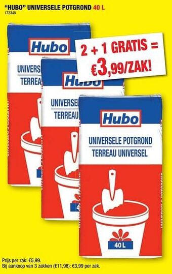 Hubo Hubo universele potgrond aanbieding
