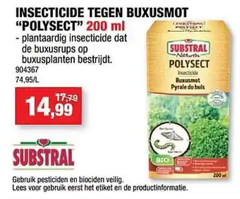 Hubo Insecticide tegen buxusmot polysect aanbieding