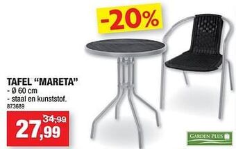 Hubo Tafel mareta aanbieding
