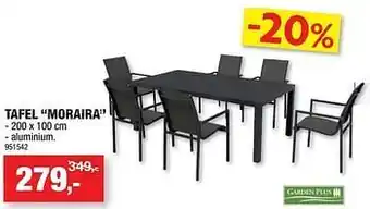 Hubo Tafel moraira aanbieding