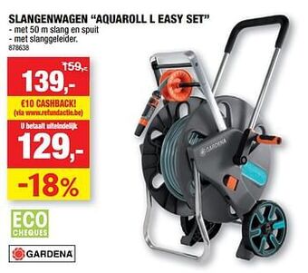 Hubo Slangenwagen aquaroll l easy set aanbieding