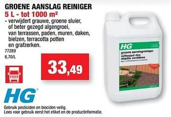 Hubo Groene aanslag reiniger aanbieding