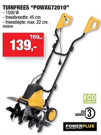 Hubo Powerplus tuinfrees powxg72010 aanbieding