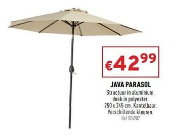 Trafic Java parasol aanbieding