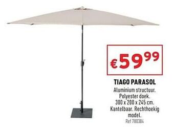 Trafic Tiago parasol aanbieding