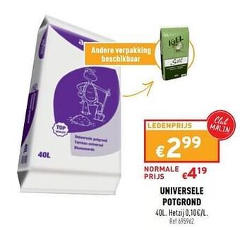 Trafic Universele potgrond aanbieding