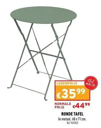 Trafic Ronde tafel aanbieding
