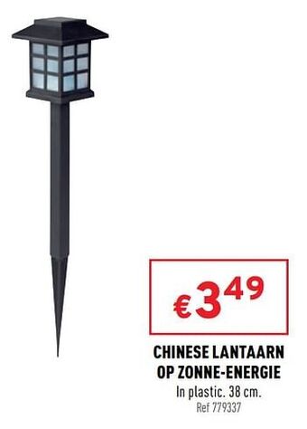 Trafic Chinese lantaarn op zonne-energie aanbieding
