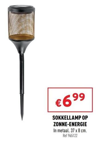 Trafic Sokkellamp op zonne-energie aanbieding