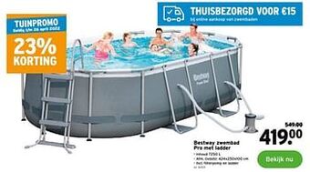 GAMMA Bestway zwembad pro met ladder aanbieding