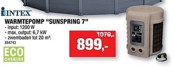 Hubo Warmtepomp sunspring 7 aanbieding