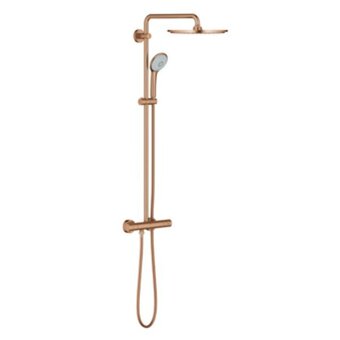 Sawiday Grohe Euphoria XXL douchesysteem met douchekraan thermostatisch met Rainshower Cosmo 310 hoofddouche en handdouche brushed wa aanbieding