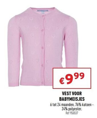 Trafic Vest voor babymeisjes aanbieding