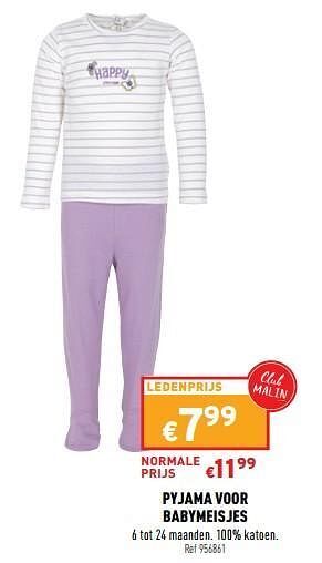 Trafic Pyjama voor babymeisjes aanbieding