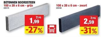 Hubo Betonnen boordsteen grijs aanbieding