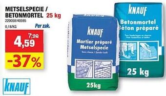 Hubo Metselspecie - betonmortel aanbieding