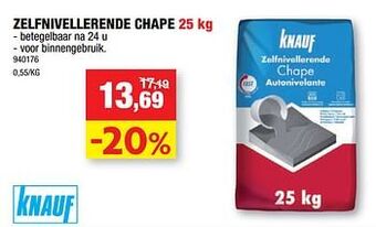 Hubo Zelfnivellerende chape aanbieding