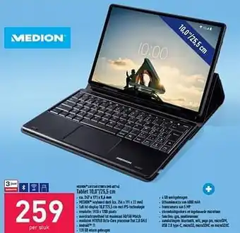 ALDI Medion lifetab e10814 md 60714 tablet 10,0``-25 aanbieding
