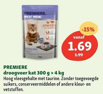Maxi Zoo Premiere droogvoer kat aanbieding