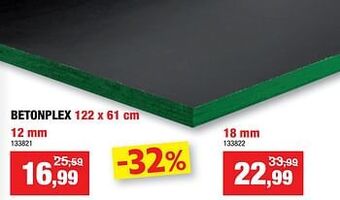 Hubo Betonplex aanbieding