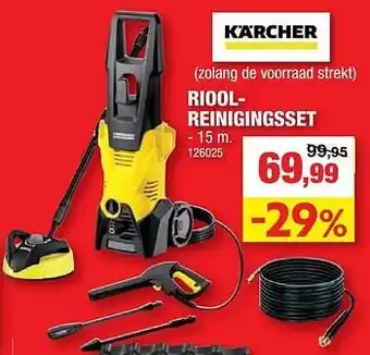 Hubo Kärcher rioolreinigingsset aanbieding