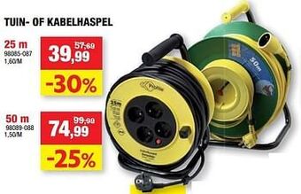 Hubo Tuin- of kabelhaspel aanbieding