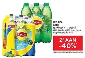 Alvo Ice tea lipton 2e aan -40% aanbieding
