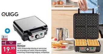 ALDI Quigg wafelijzer aanbieding