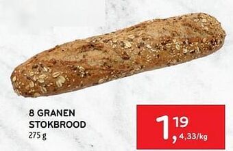8 granen stokbrood