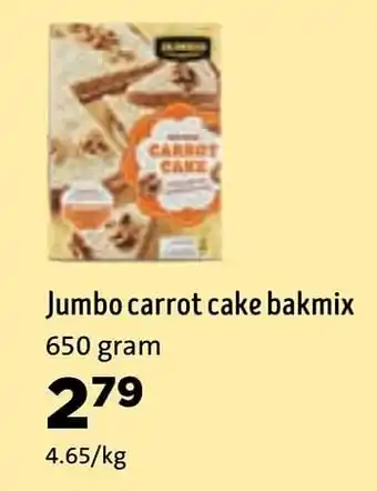 Jumbo carrot cake bakmix